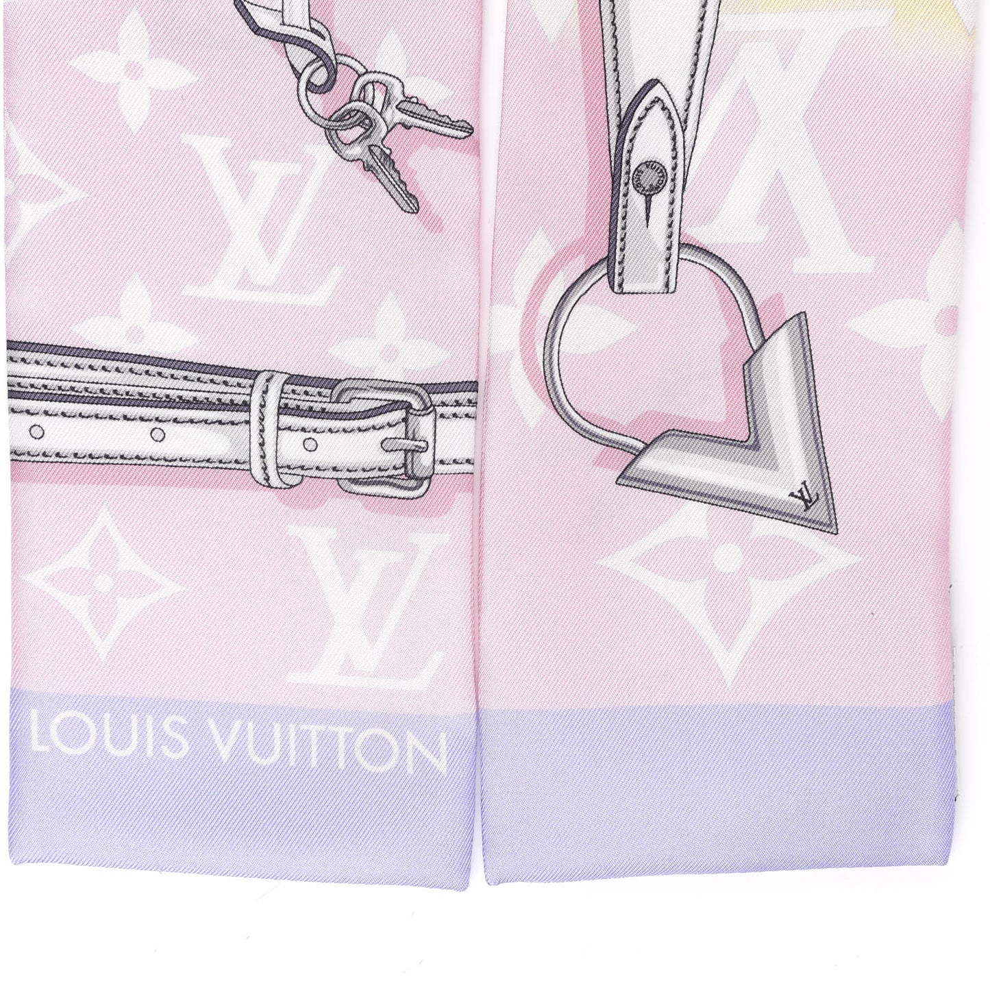 Silk Monogram Escale Confidential Bandeau Pink