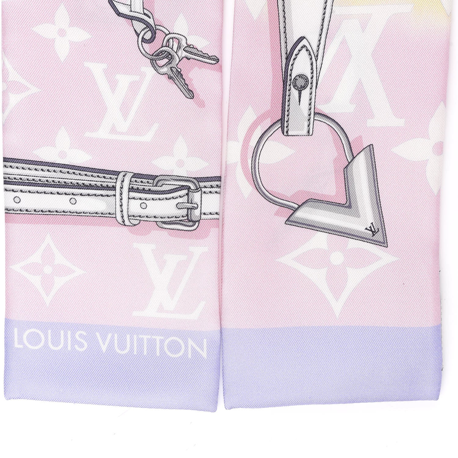 Louis Vuitton Silk Monogram Escale Confidential Bandeau Pink 2 of 3