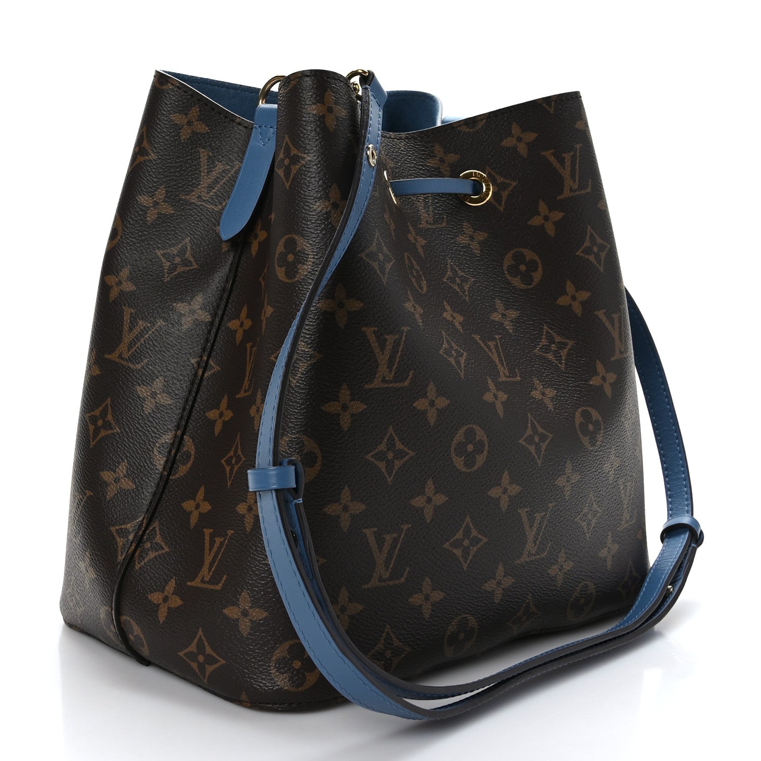 Louis Vuitton Monogram Neonoe MM Blue Jean 3 of 11