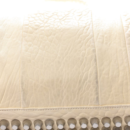 Alexander Wang Pebbled Lambskin Rocco Bone Silver Hardware 13 of 15