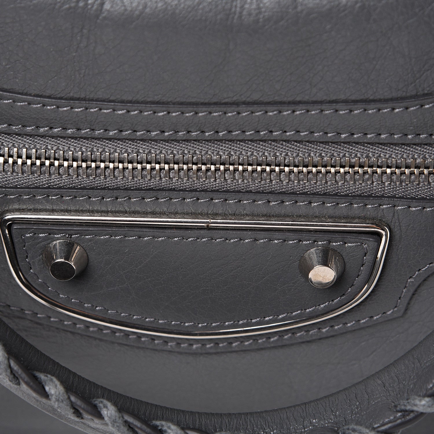 Balenciaga Agneau Silver Metallic Edge Hardware City Gris Cendre 11 of 11