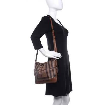Burberry Smoked Check Hartham Shoulder Bag Brown 2 of 9