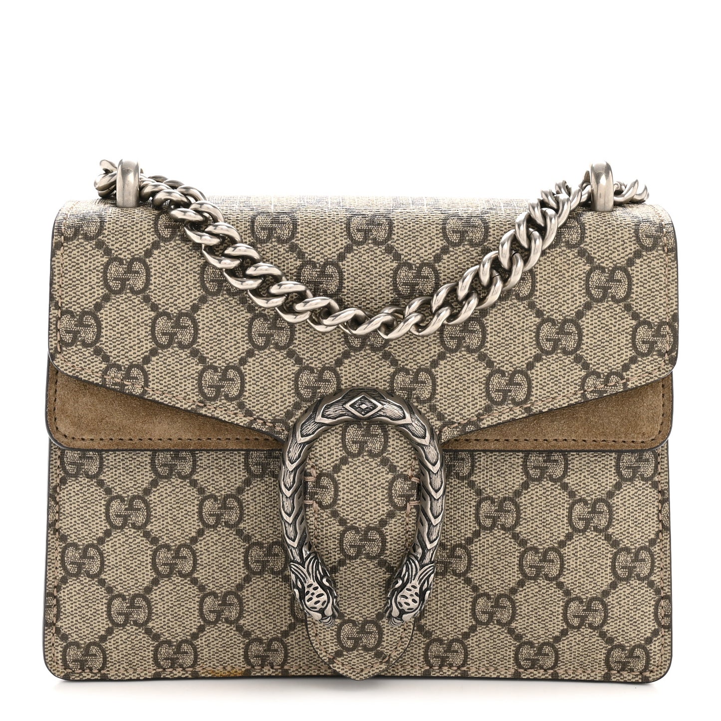 GG Supreme Monogram Mini Dionysus Shoulder Bag Taupe