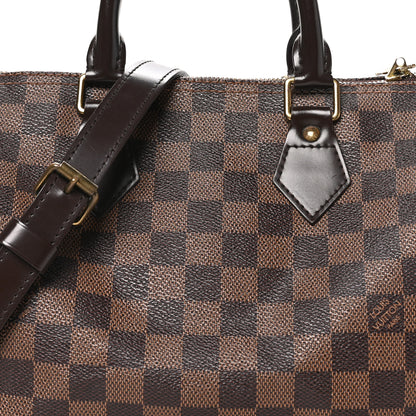Louis Vuitton Damier Ebene Speedy Bandouliere 25 8 of 10