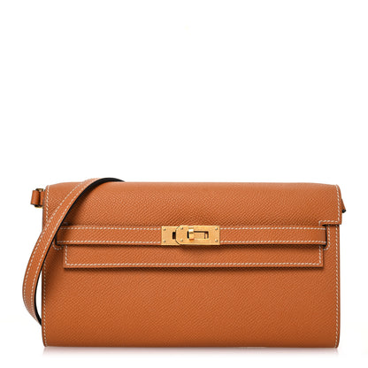 Hermes Epsom Kelly Wallet To Go Gold 1 of 14