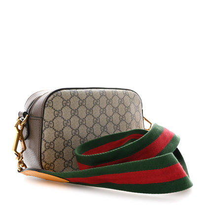 Gucci GG Supreme Monogram Web Neo Vintage Shoulder Bag Beige New Acero Crop 3 of 14