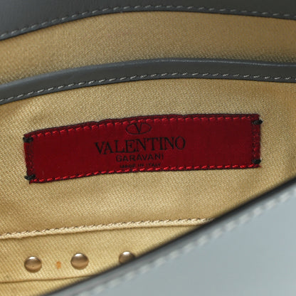 Valentino Garavani Vitello Mini Rockstud Flap Saddle Crossbody Bag Light Stone 5 of 15