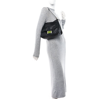 Fendi Calfskin Big Forever Mama Baguette Black 2 of 11