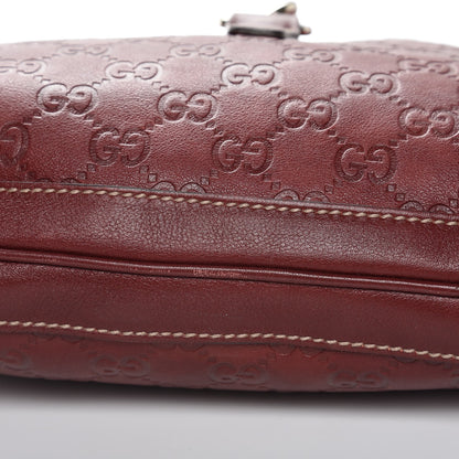 Gucci Guccissima Medium Jackie O Bouvier Hobo Dark Red 9 of 10