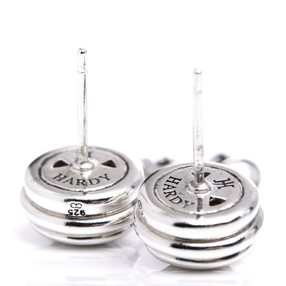 John Hardy Sterling Silver Citrine Batu Bedeg Round Earrings 3 of 5