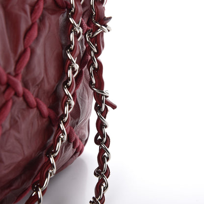 Chanel Calfskin Medium Ultra Stitch Flap Dark Red 8 of 9