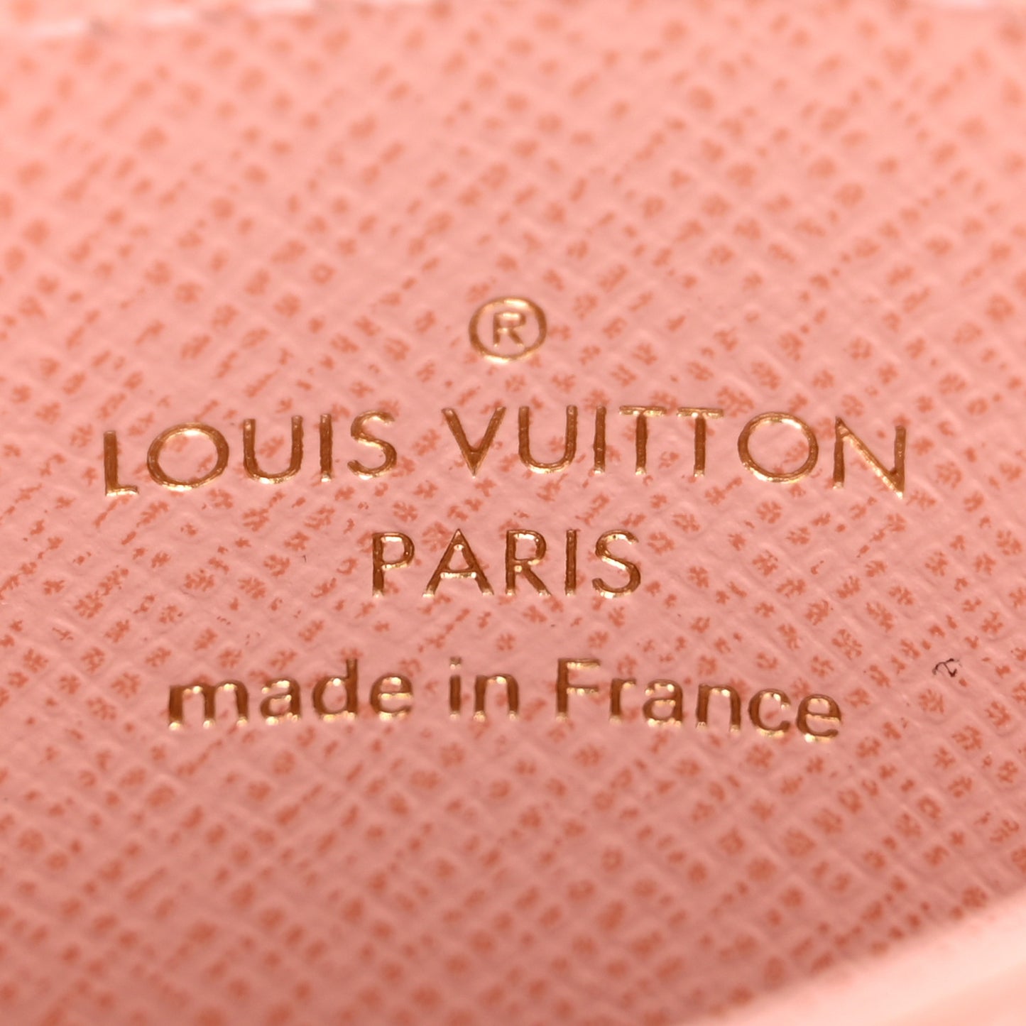 Monogram LV Charms Card Holder Rose Ballerine
