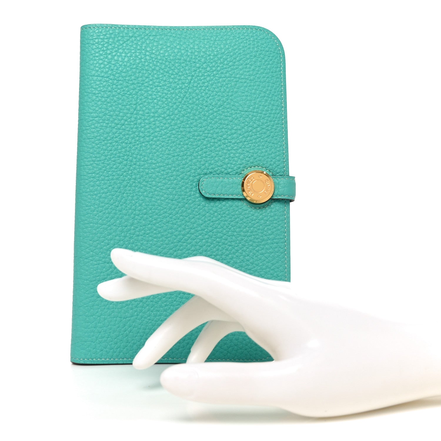 Hermes Togo Dogon Duo Wallet Lagon 2 of 6