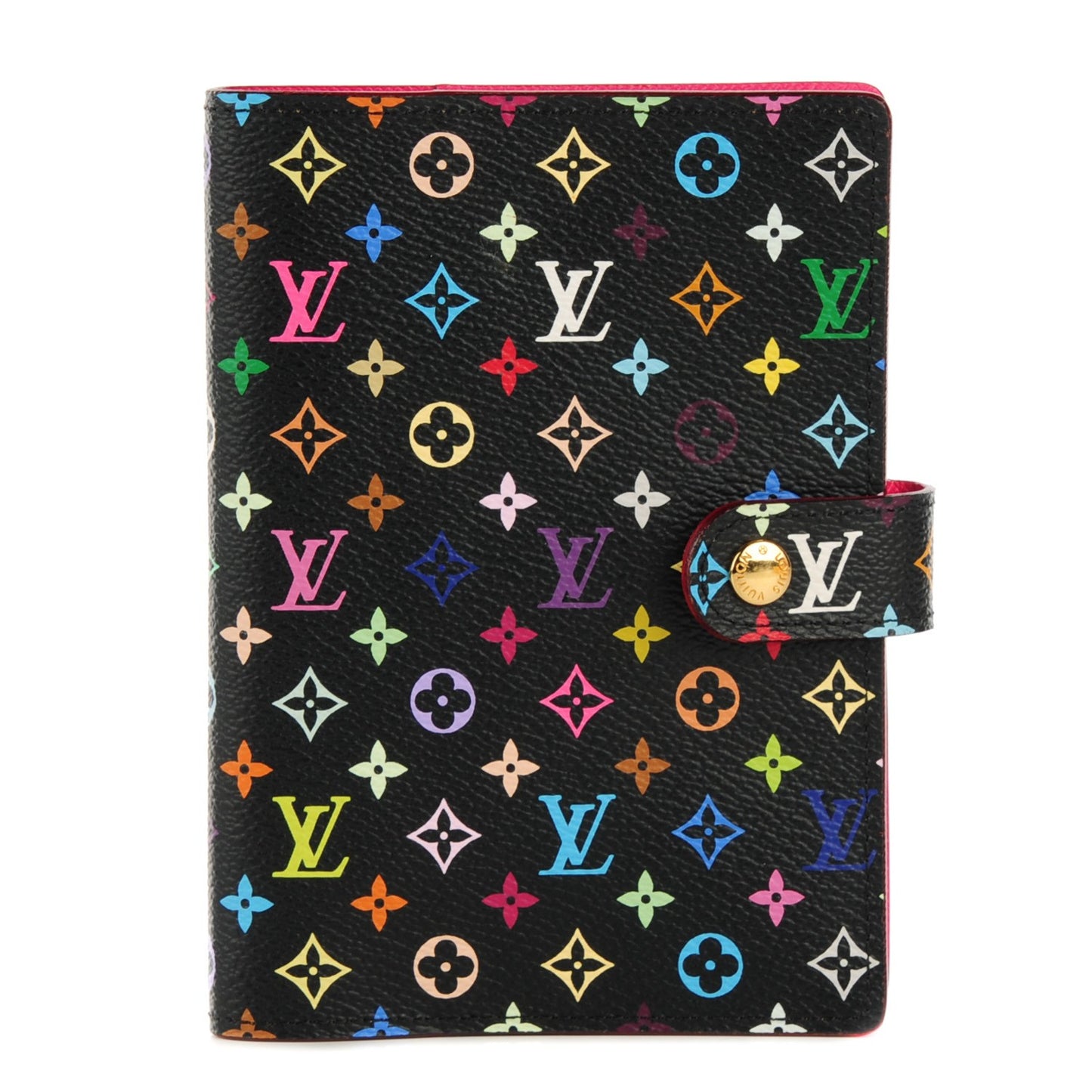 Monogram Multicolor Small Ring Agenda Cover Black Grenade