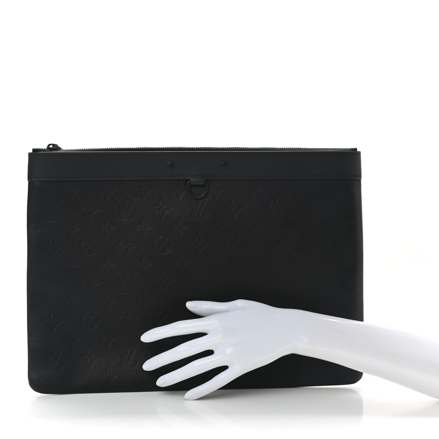 Calfskin Monogram Shadow Discovery Pochette Black