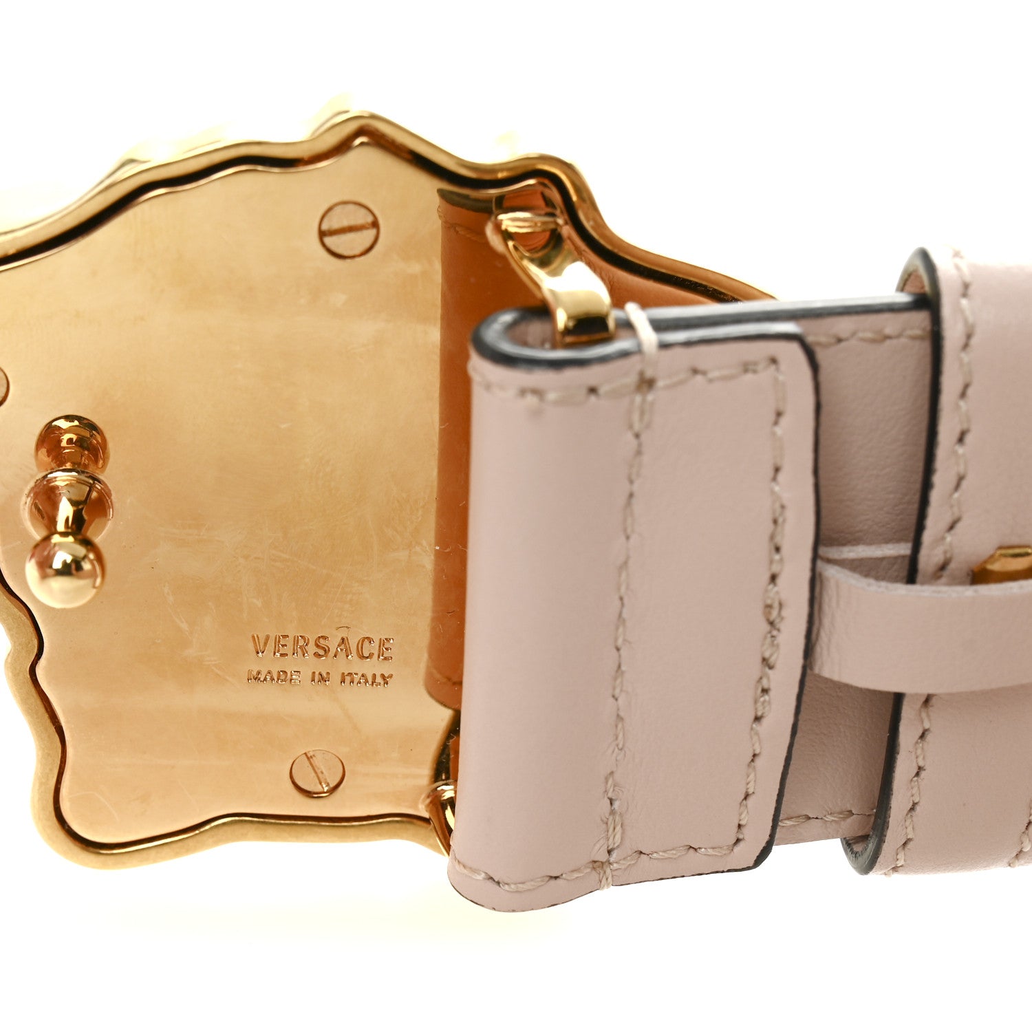Versace Calfskin 4cm La Medusa Belt 90 36 Pink 4 of 6