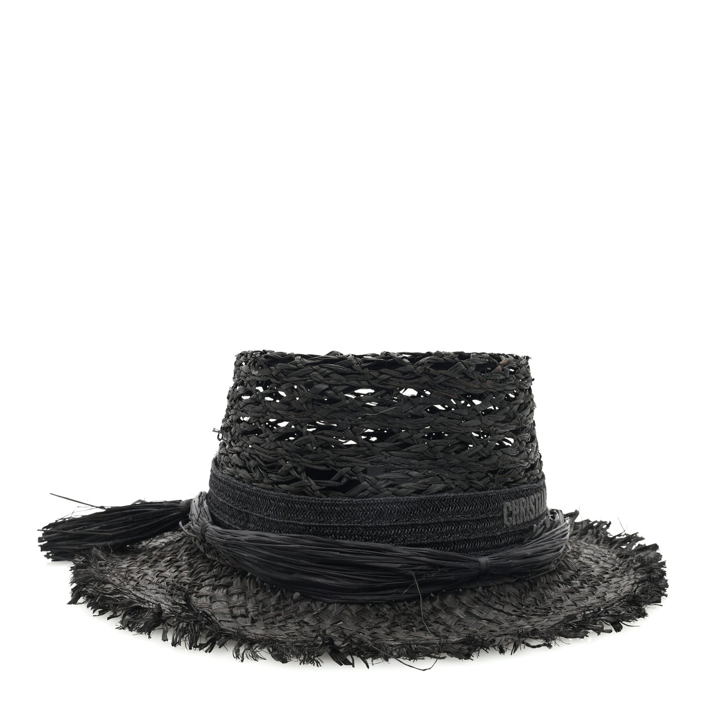 Straw Beach Hat 58 Black