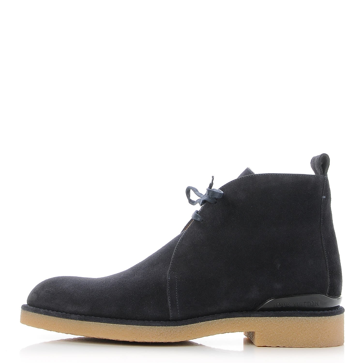 Louis Vuitton Mens Suede Tundra High-Derby Boots 8.5 Marine 1 of 9