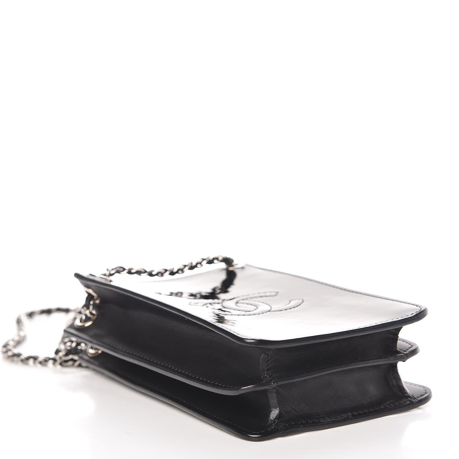 Chanel Patent CC Phone Holder Crossbody Black 4 of 9