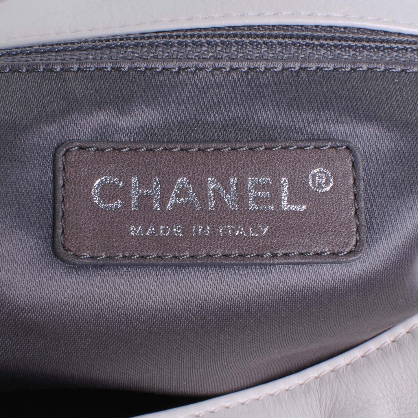 Calfskin Large Expandable Paris London Flap Bag White