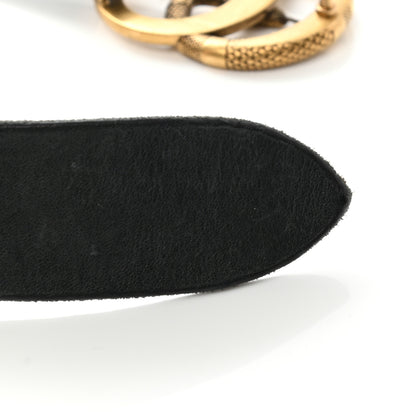 Gucci Faded Calfskin Snake Double G 40mm Belt 95 38 Black 5 of 7