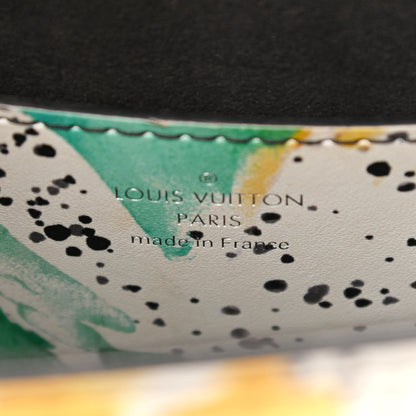 Louis Vuitton Calfskin Splash Print Twist Shoulder Bag MM White 6 of 10