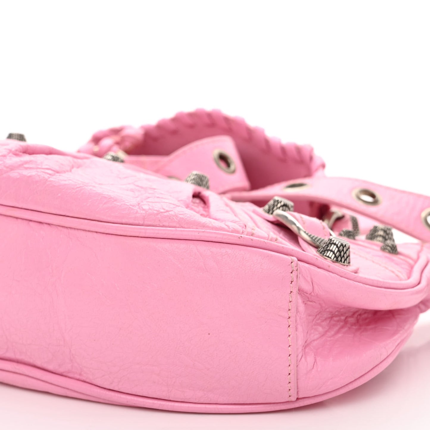 Agneau Arena Le Cagole Shoulder Bag XS Candy Pink