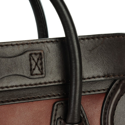Celine Smooth Calfskin Nano Tri-Color Luggage Acajou 10 of 15