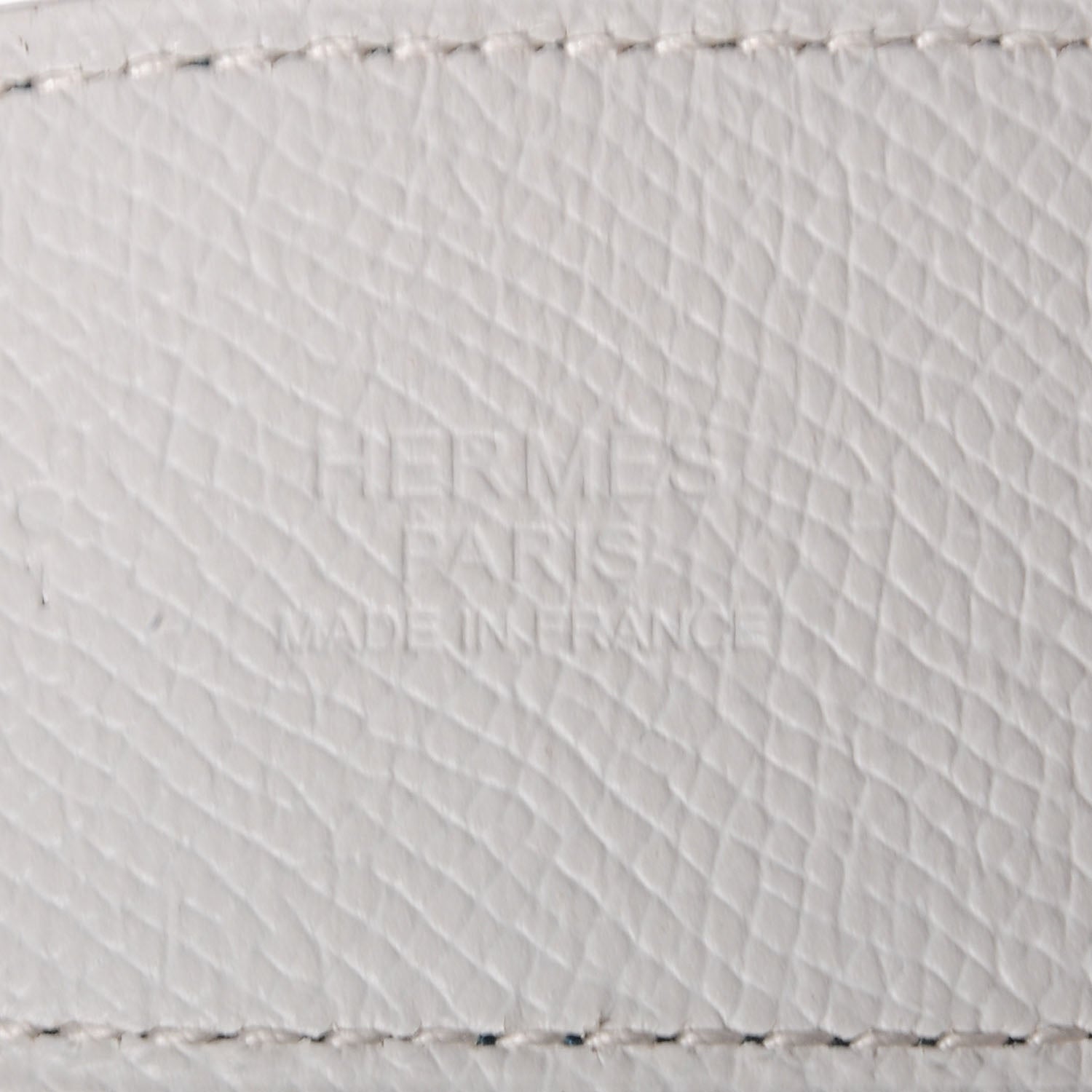 Hermes Epsom Reversible 42mm Belt Reversible 85 Blanc Bleu de Malte 3 of 5