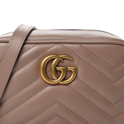 Gucci Calfskin Matelasse Mini GG Marmont Chain Shoulder Bag Porcelain Rose 10 of 10