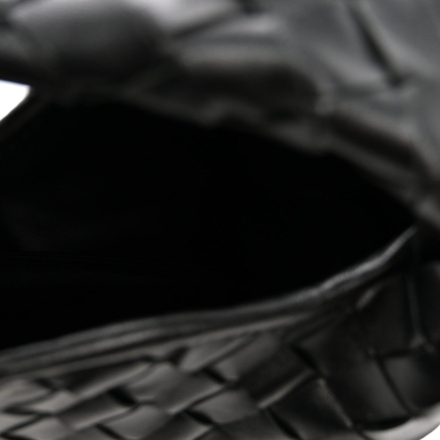 Calfskin Intrecciato Mini Hop Black