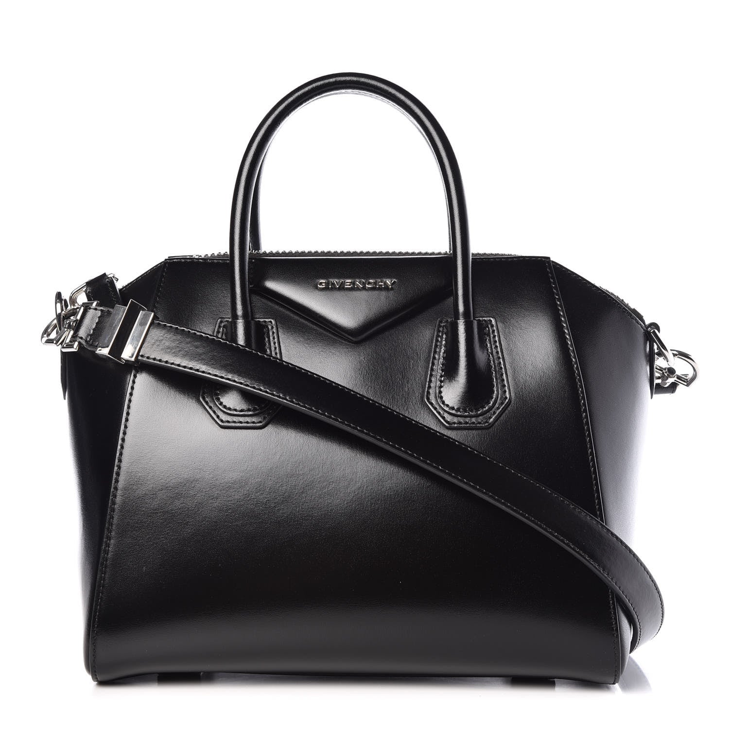 Givenchy Shiny Lord Calfskin Small Antigona Black 1 of 11