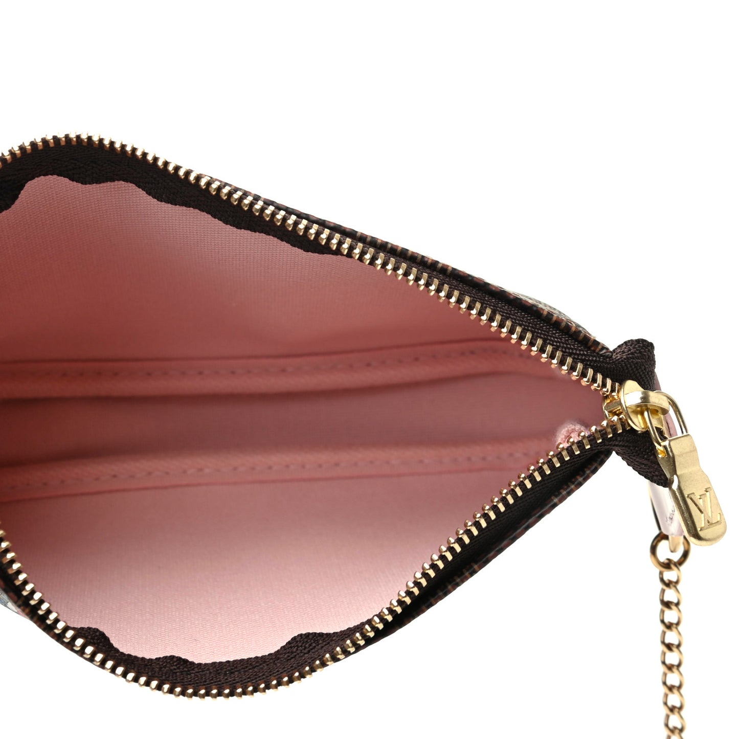 Damier Ebene 2020 Christmas Animation Big Wheel Mini Pochette Accessories Rose Ballerine