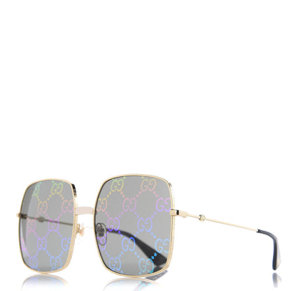 Gucci Rectangular Frame Sunglasses GG0414S Black 1 of 7