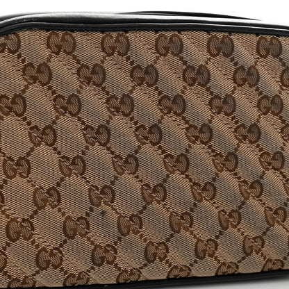 Gucci Monogram Matelasse Diagonal Small GG Marmont Chain Shoulder Bag Beige Black 13 of 14