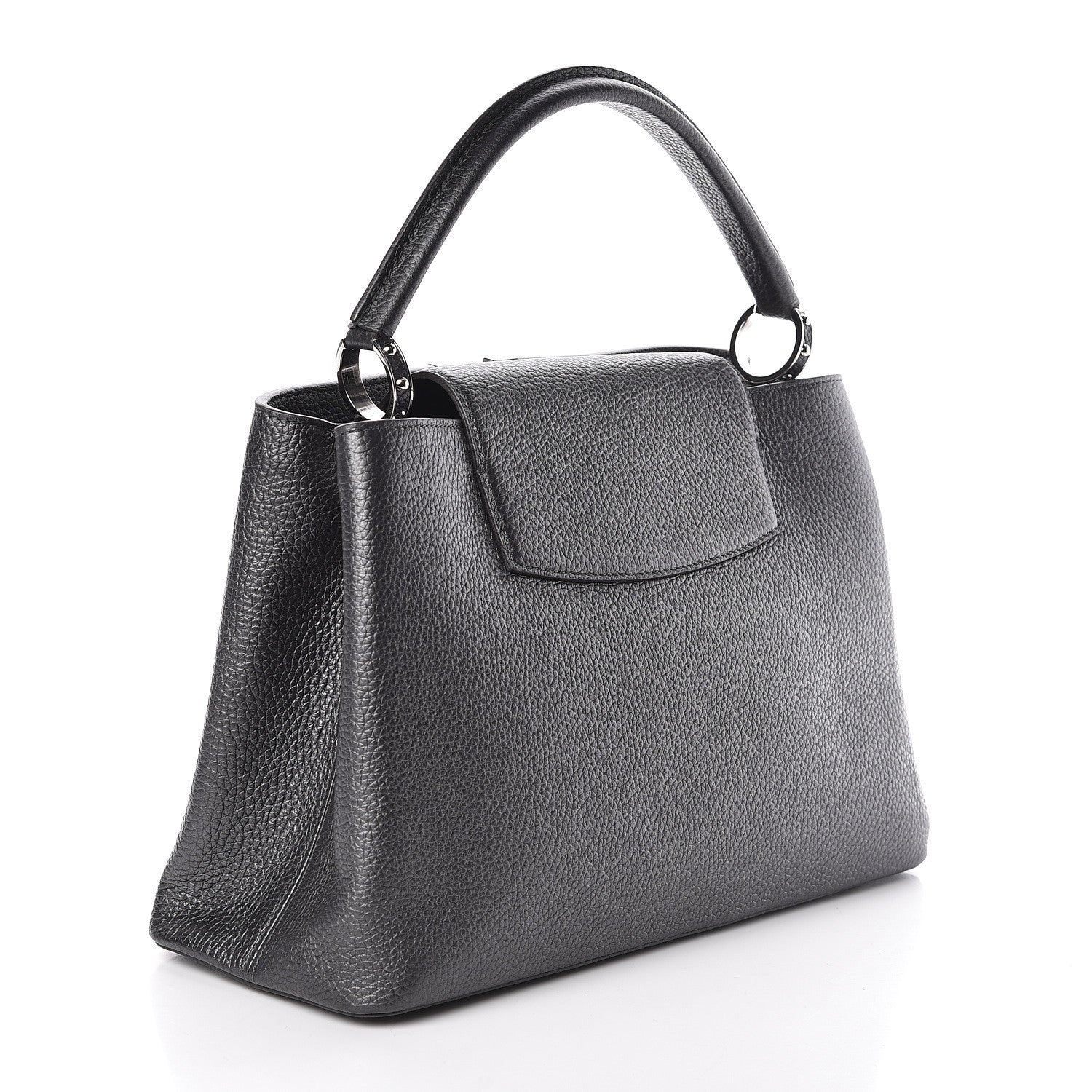 Louis Vuitton Metallic Taurillon Capucines MM Anthracite 3 of 9