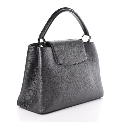 Louis Vuitton Metallic Taurillon Capucines MM Anthracite 3 of 9