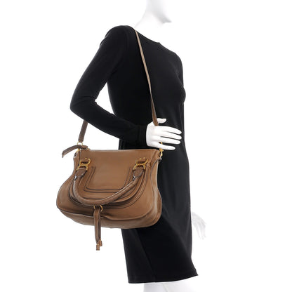 Chloe Calfskin Medium Marcie Satchel Barbour Khaki 2 of 12