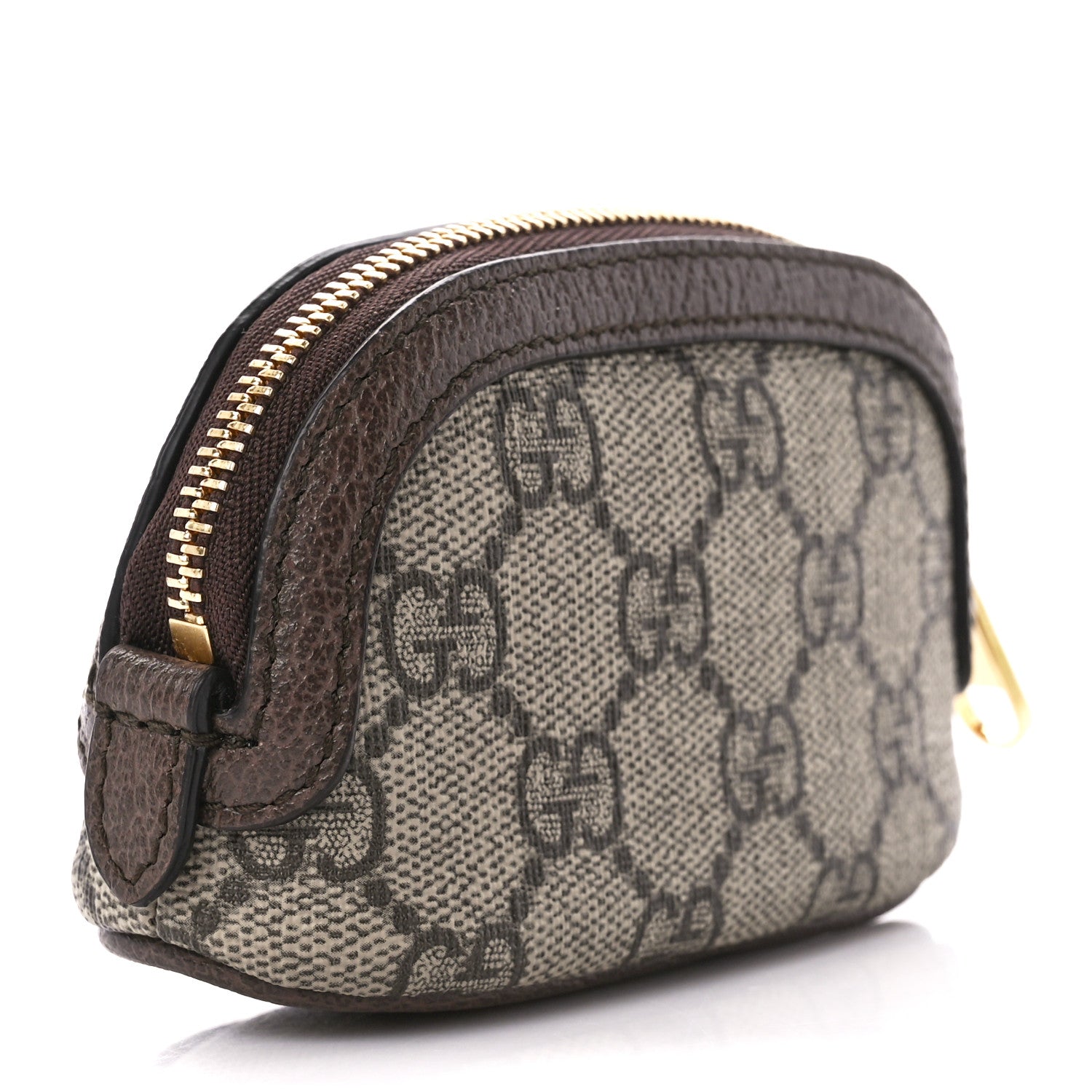 Gucci GG Supreme Monogram Web Ophidia Dome Key Pouch Beige New Acero 3 of 11