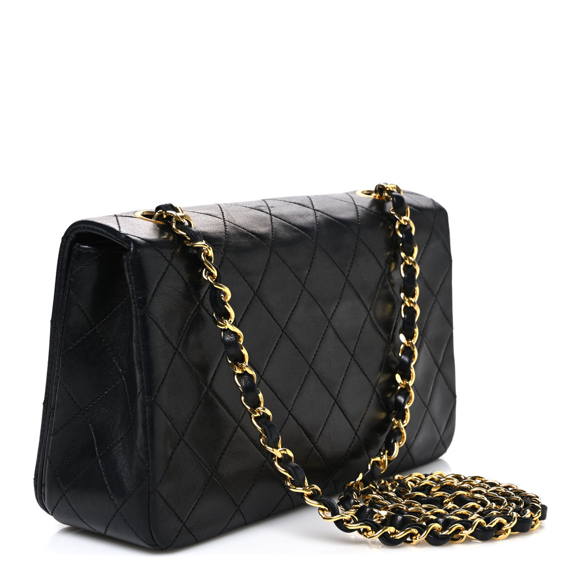 Chanel Lambskin Quilted Small Single Flap Bag Black 3 of 11