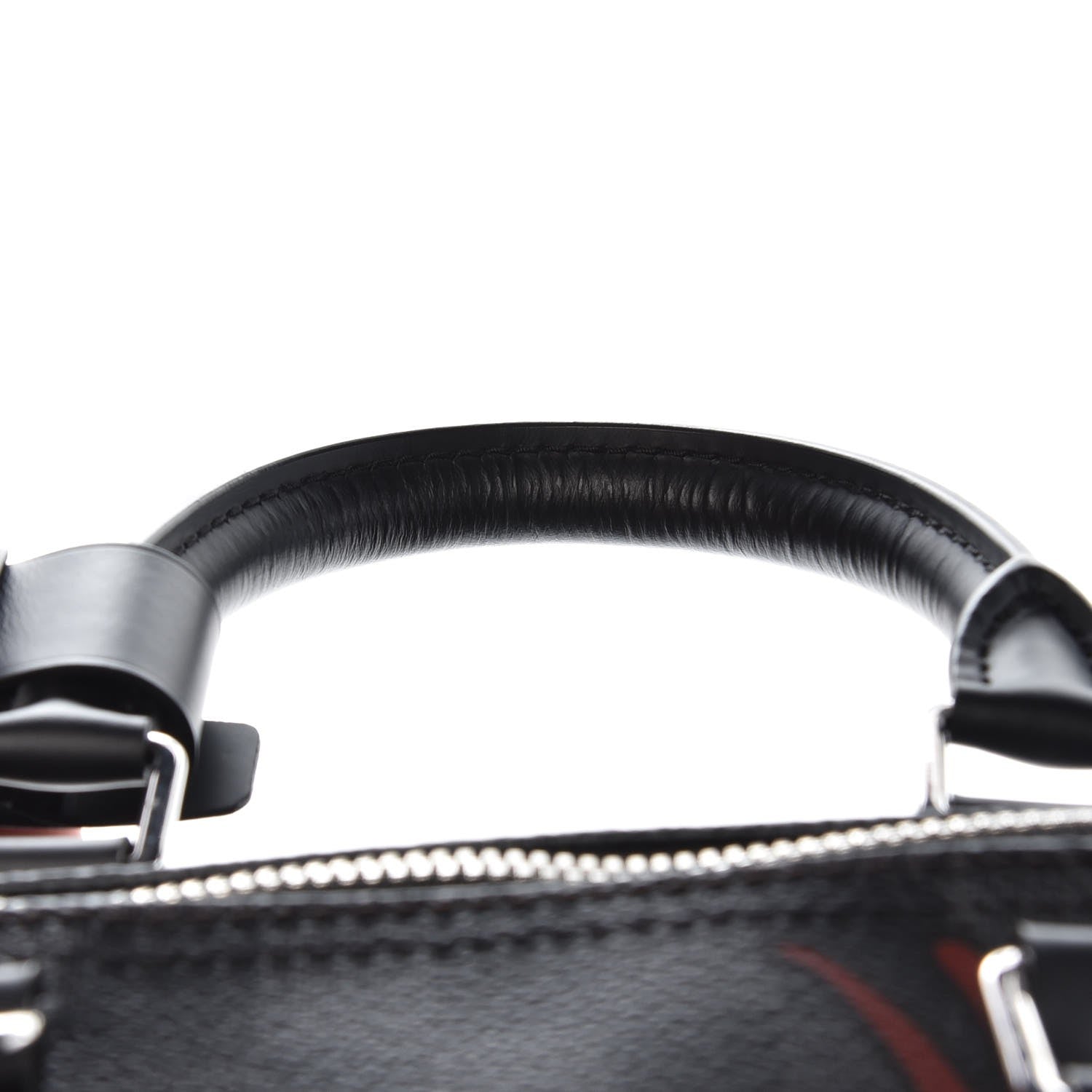 Louis Vuitton Damier Graphite Rope Keepall Bandouliere 45 Red 9 of 11