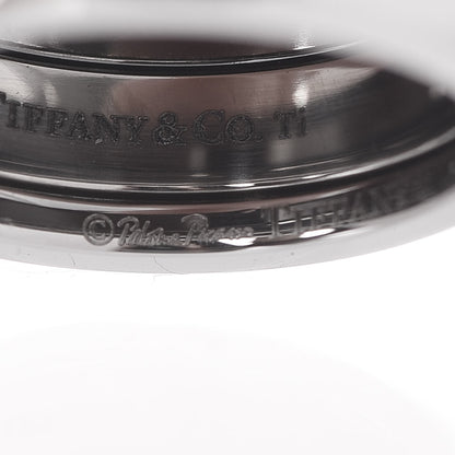 Tiffany Stainless Steel Titanium Paloma Caliper Ring 60 9 5 of 7