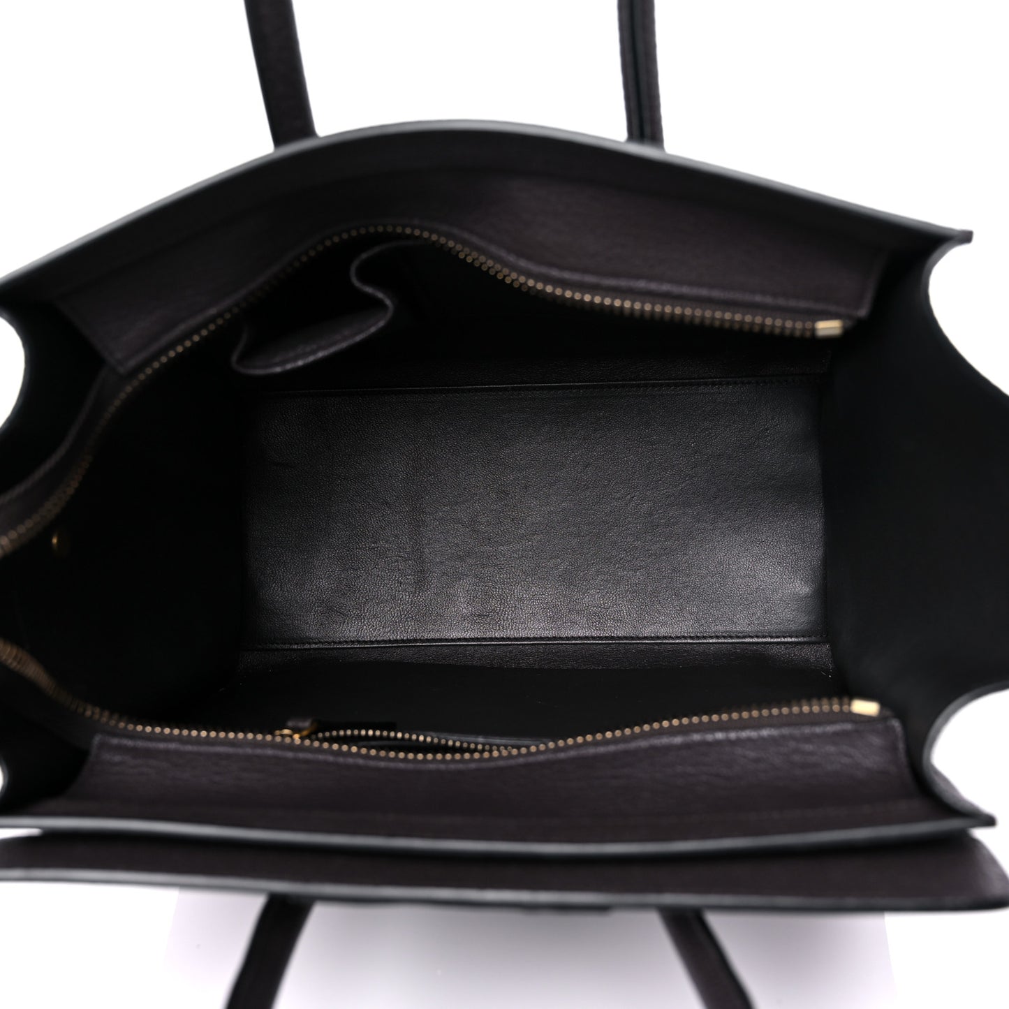 Drummed Calfskin Micro Luggage Brown