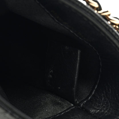 Chanel Caviar Quilted French New Wave Phone Holder With Chain Black 7 of 9