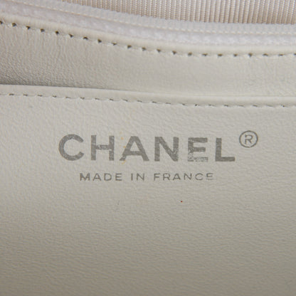 Chanel Caviar Quilted Jumbo Single Flap White 6 of 7