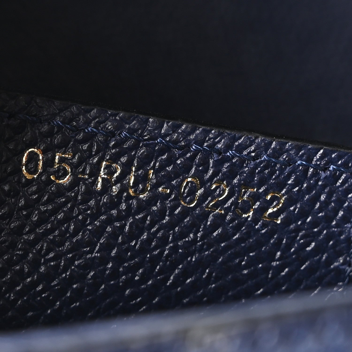 Christian Dior Grained Calfskin Saddle Bag With Strap Deep Ocean 7 of 10