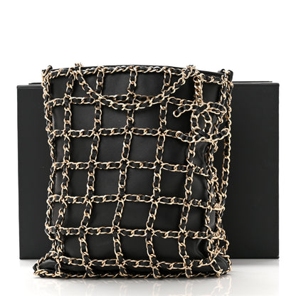 Chanel Lambskin Shopping Chain Tote Black 12 of 12