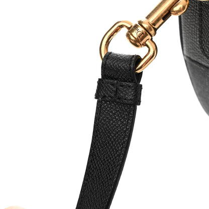 Christian Dior Grained Calfskin Saddle Bag With Strap Black 12 of 12