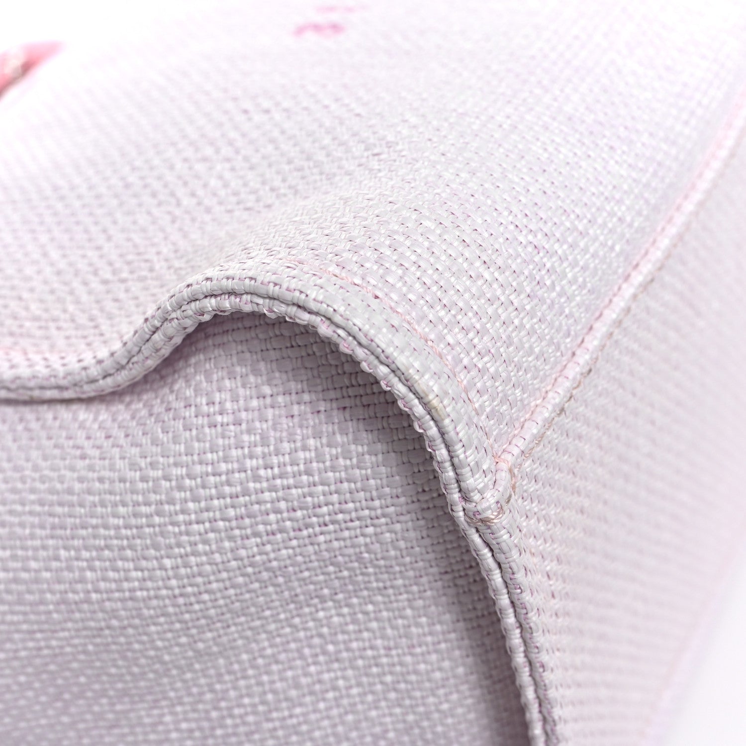Chanel Woven Straw Raffia Medium Deauville Tote Pink 8 of 11