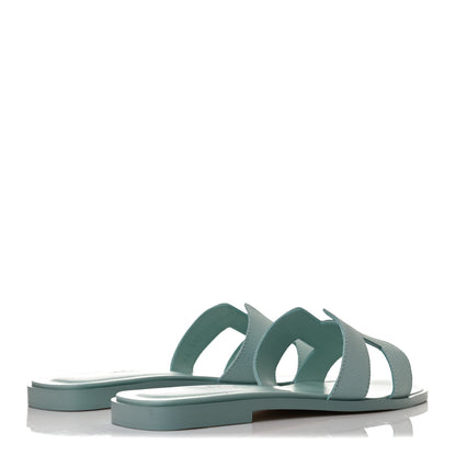 Hermes Epsom Oran Sandals 36 Vert Embrun 4 of 8